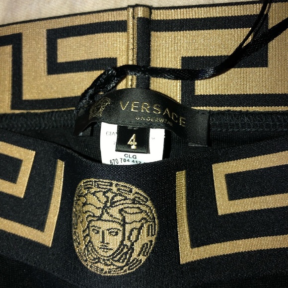 versace leggings black